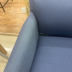 【ジモティー割引で最大15％OFF⭐️】LINEA JAPAN　パーソナルチェア　1人掛けチェア　ブルーの画像