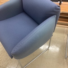 【ジモティー割引で最大15％OFF⭐️】LINEA JAPAN　パーソナルチェア　1人掛けチェア　ブルーの画像
