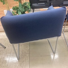 【ジモティー割引で最大15％OFF⭐️】LINEA JAPAN　パーソナルチェア　1人掛けチェア　ブルーの画像