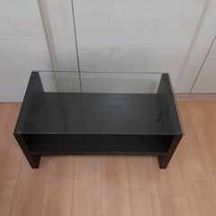 (家具）ガラスセンターテーブル,コンパクトテーブル,来客テーブルの画像