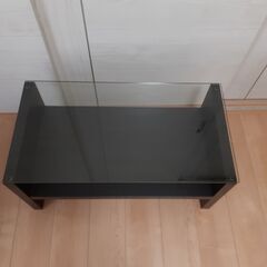 (家具）ガラスセンターテーブル,コンパクトテーブル,来客テーブルの画像