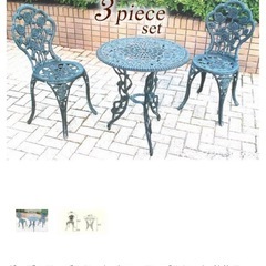 ガーデンテーブルセットの画像