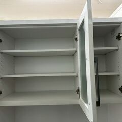 ★リユースのサカイ高崎店★TJ13815  食器棚 白 H190.5×D50×W89.5 クリーニング済みの画像