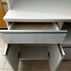 ★リユースのサカイ高崎店★TJ13815  食器棚 白 H190.5×D50×W89.5 クリーニング済みの画像