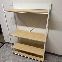 【幅80奥行き30高さ122】テレビ台　テレビ収納　ラック　4段ラックの画像