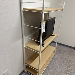 【幅80奥行き30高さ122】テレビ台　テレビ収納　ラック　4段ラックの画像