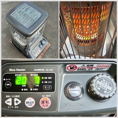 ■ダイニチ 大火力 石油ストーブ① 26～35畳■ブルーヒーター FM-106F 2017年製■業務用石油ストーブ メタリックグレーの画像