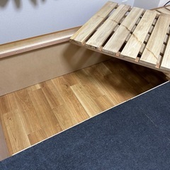 [条件変更致しました🙇‍♀️]セミダブルベットフレーム(収納付き)の画像