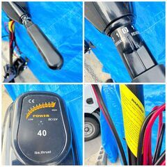 【❗️✨現状品✨❗️】動作未確認 DC12V 40lbs推力 エレキモーター 船外機 トローリングモーター の画像