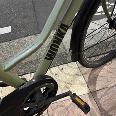 WONKA 27型 シティサイクル カーキ 6段変速 かご、荷台の画像