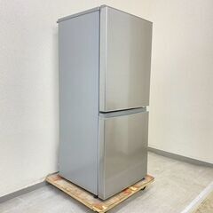 中古家電セット(冷蔵庫 AQUA 126L 2021年製 AQR-J13K(S)  洗濯機 SHARP 6kg 2019年製 ES-GE6DJ )の画像