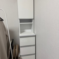 美品　　ランドリー収納棚　大川家具の画像