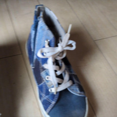 VANSデニムブルー ハイカットスニーカー22cmの画像