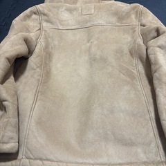 スエード風　ダッフルコート①もこもコート　ロバコート　内側ボワ　165〜175 メンズ　ベージュ　M 男女兼用　ほぼ未使用の画像