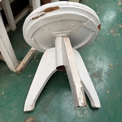 父手作りのミニテーブルの画像