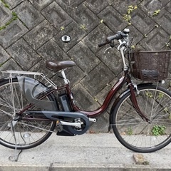 ヤマハ26インチ ブラウン バッテリー  12.3Ah 電動自転車【中古】の画像