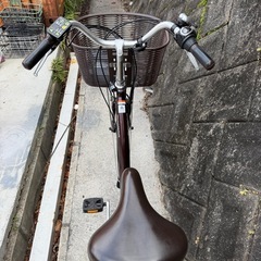 ヤマハ26インチ ブラウン バッテリー  12.3Ah 電動自転車【中古】の画像