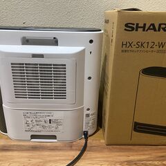 シャープ プラズマクラスター加湿セラミックファンヒーター HX-SK12-W [プレミアムホワイト]の画像