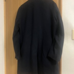 ジーユー毛混　メンズコート　黒　Lサイズの画像