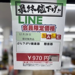 🌻2025/12/29日ビッグワンセール開催🌻 【ぶら下がり】970円　18-220の画像