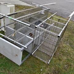 パイプスチールラックとスチール棚中古現状渡し 引取り出来る方のみ専用の画像