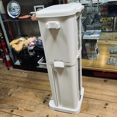 ２段分別ペダルペール・ゴミ箱（20L＋20L）の画像