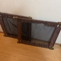 ベビーゲート　2個セット　ブラウンの画像