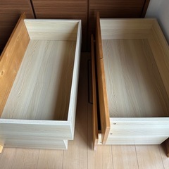 【4個セット】ベッド下収納ボックス　キャスター付き　の画像