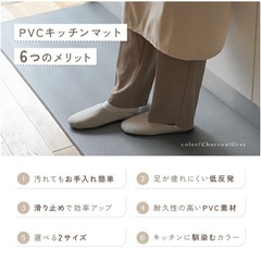 キッチンマット　PVCの画像