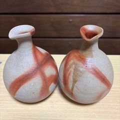 備前焼 窯元 三晃庵  ぐい呑み　酒器セット　徳利　お猪口　の画像