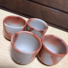備前焼 窯元 三晃庵  ぐい呑み　酒器セット　徳利　お猪口　の画像