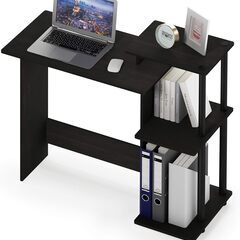 ノートパソコン用デスク・スクエアシェルフ付き（フリノ (Furinno) Efficient イフィシント ）の画像