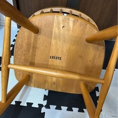 飛騨産業 ウィンザーチェア キツツキマーク ダイニングチェア レトロの画像