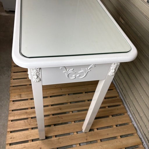 アンティーク調　ネイルテーブル　ボニータ　白家具　テーブル　台