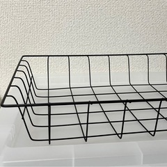 【お渡し先決まりました】金属　バスケット　4個　カゴ　ブラック　の画像