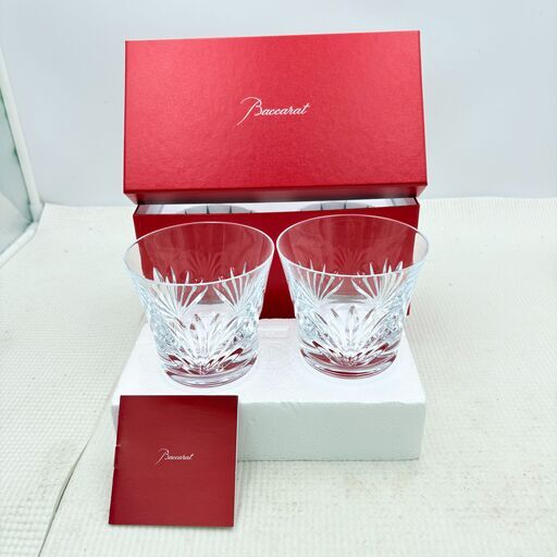 ❗️✨箱・冊子付き✨❗️】Baccarat バカラ ロックグラス ペア