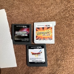 ④任天堂ＤＳポケモンパール&３ＤＳポケモンウルトラサン&ＤＳドラクエ4の画像