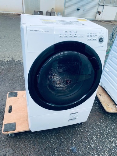✅SHARPドラム式電気洗濯乾燥機✅ ✅ES-S7F-WL✅