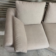 変形カウチソファー　三人掛けソファ　ファブリック　ソファーの画像