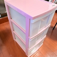 3段　クリアチェスト　収納BOXの画像