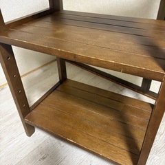 《お取引中》木製ラック　3段の画像