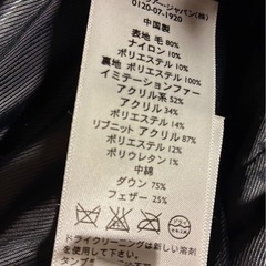 フード付き　半コートの画像