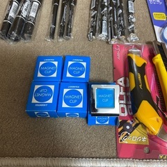 マッキー油性マジック・ハサミ・カッター・マグネットクリップの画像