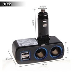 シガーソケット分配器 USB の画像