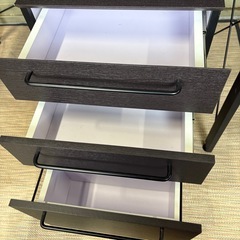 ニトリ　デスク　ワゴン　セット　オフィス　勉強　テーブル　収納　机　セットの画像