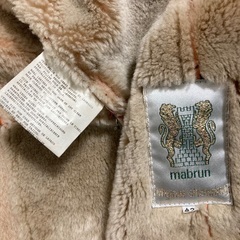 高級羊革のブランドレザージャケットmサイズの画像