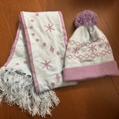 アナ雪 マフラー にっとぼうニット帽の画像