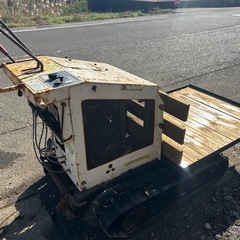 ヤンマー　改造運搬車 5馬力 クローラー キャタピラ 運搬車 運搬 運搬機 ハーベスタ 宮崎 簡易始動動画ありの画像