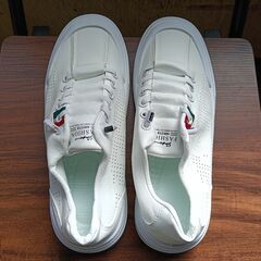 新品 26cm メンズ スニーカー ホワイト 厚底 シューズ 普段着 識別番号:【N616-S】の画像