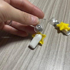 名札　簡単　クリップ　学校　　の画像